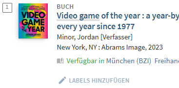 Buchcover mit dem Titel 'Video game of the year : a year-by-year every year since 1977' von Jordan Minor